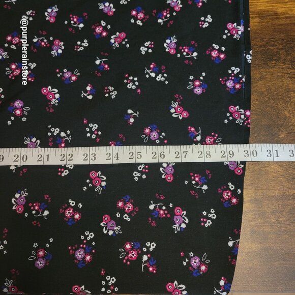 Lane Bryant Floral Tunic Top 26 Balloon Sleeve V Neck Ethereal Cottagecore - Picture 10 of 13